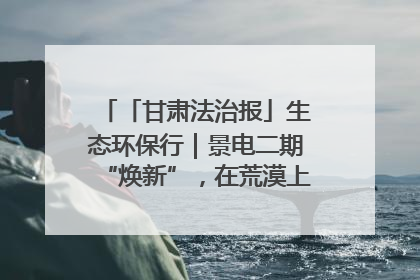 「甘肃法治报」生态环保行｜景电二期“焕新”，在荒漠上筑起一道绿色长城