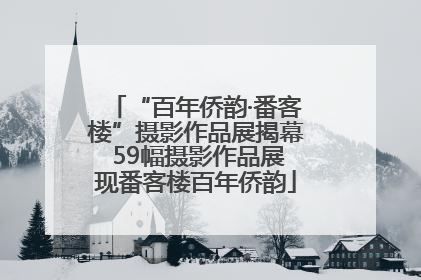 “百年侨韵·番客楼”摄影作品展揭幕 59幅摄影作品展现番客楼百年侨韵