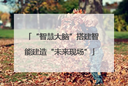 “智慧大脑”搭建智能建造“未来现场”