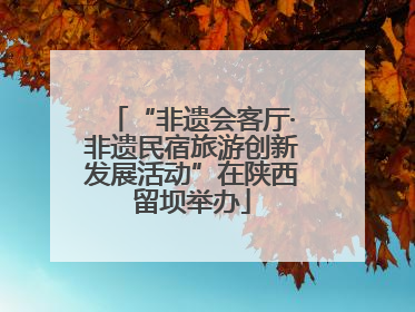 “非遗会客厅·非遗民宿旅游创新发展活动”在陕西留坝举办