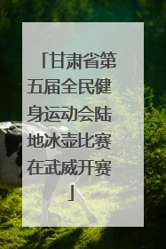 甘肃省第五届全民健身运动会陆地冰壶比赛在武威开赛
