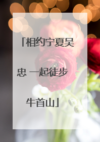 相约宁夏吴忠 一起徒步牛首山