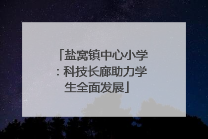 盐窝镇中心小学：科技长廊助力学生全面发展
