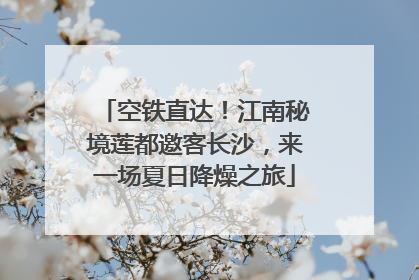 空铁直达！江南秘境莲都邀客长沙，来一场夏日降燥之旅