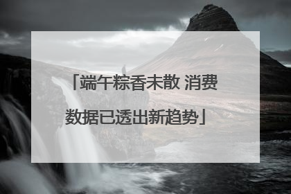 端午粽香未散 消费数据已透出新趋势