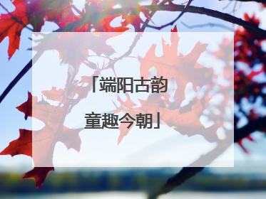 端阳古韵 童趣今朝