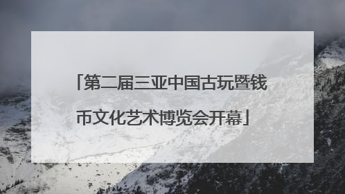 第二届三亚中国古玩暨钱币文化艺术博览会开幕