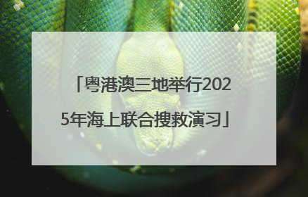 粤港澳三地举行2025年海上联合搜救演习