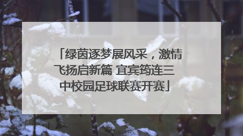 绿茵逐梦展风采，激情飞扬启新篇 宜宾筠连三中校园足球联赛开赛
