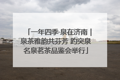 一年四季·泉在济南｜泉茶雅韵共芬芳 趵突泉名泉茗茶品鉴会举行