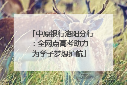 中原银行洛阳分行：全网点高考助力 为学子梦想护航