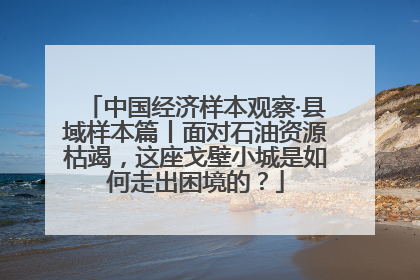 中国经济样本观察·县域样本篇丨面对石油资源枯竭，这座戈壁小城是如何走出困境的？