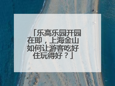乐高乐园开园在即，上海金山如何让游客吃好住玩得好？