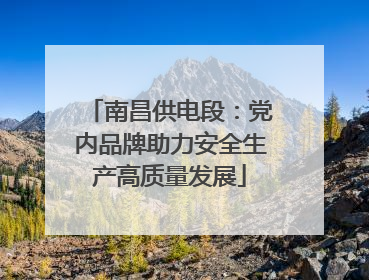南昌供电段：党内品牌助力安全生产高质量发展