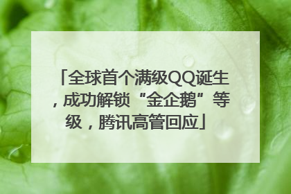 全球首个满级QQ诞生，成功解锁“金企鹅”等级，腾讯高管回应