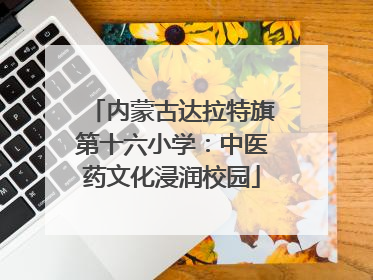 内蒙古达拉特旗第十六小学：中医药文化浸润校园