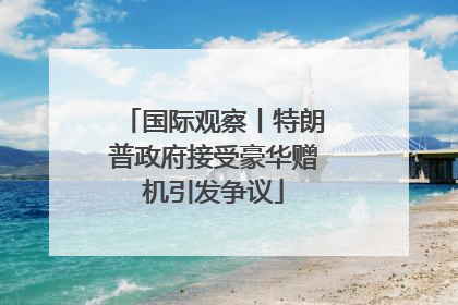 国际观察丨特朗普政府接受豪华赠机引发争议