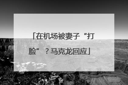 在机场被妻子“打脸”？马克龙回应