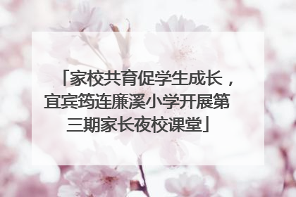 家校共育促学生成长，宜宾筠连廉溪小学开展第三期家长夜校课堂