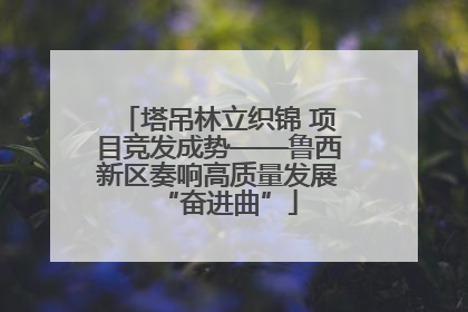 塔吊林立织锦 项目竞发成势——鲁西新区奏响高质量发展“奋进曲”