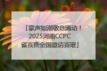 掌声如潮敬意涌动！2025河南CCPC省赛暨全国邀请赛璀