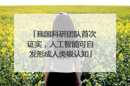 我国科研团队首次证实，人工智能可自发形成人类级认知
