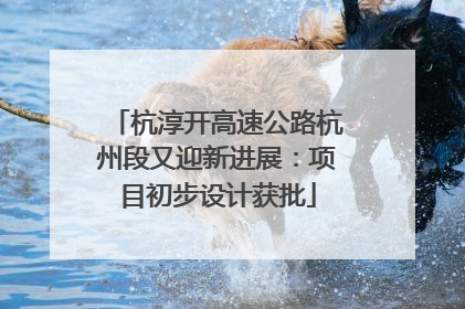 杭淳开高速公路杭州段又迎新进展：项目初步设计获批