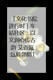 文化书院进行时｜车站社区：以文润心传古韵 艾香氤氲睦邻情