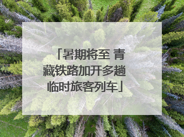 暑期将至 青藏铁路加开多趟临时旅客列车