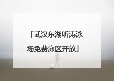 武汉东湖听涛泳场免费泳区开放