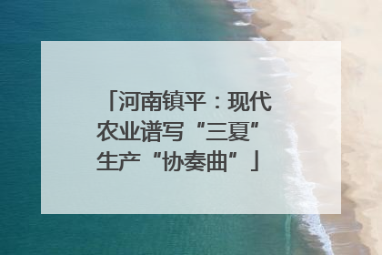 河南镇平：现代农业谱写“三夏”生产“协奏曲”