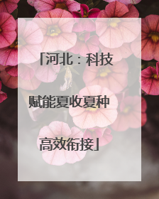河北：科技赋能夏收夏种高效衔接