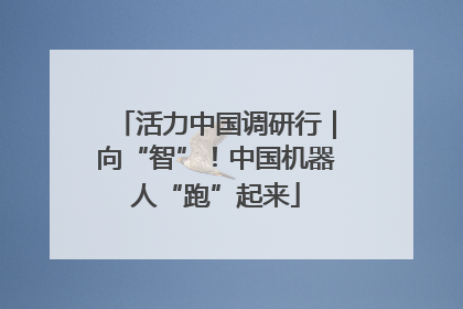 活力中国调研行｜向“智”！中国机器人“跑”起来