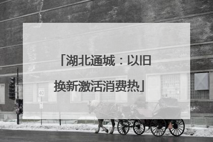 湖北通城：以旧换新激活消费热