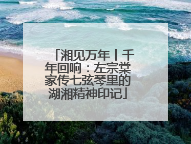 湘见万年丨千年回响：左宗棠家传七弦琴里的湖湘精神印记