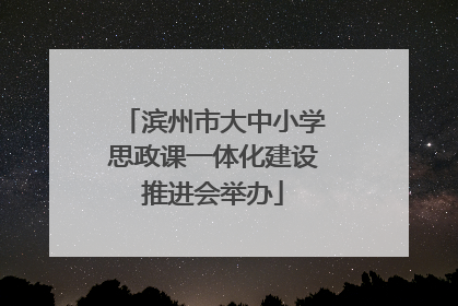 滨州市大中小学思政课一体化建设推进会举办