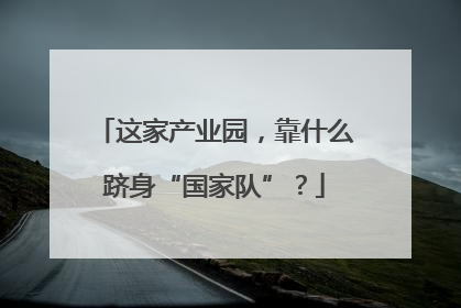 这家产业园，靠什么跻身“国家队”？