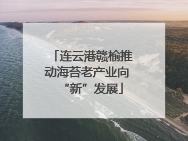 连云港赣榆推动海苔老产业向“新”发展
