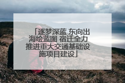 逐梦深蓝 东向出海绘蓝图 宿迁全力推进重大交通基础设施项目建设