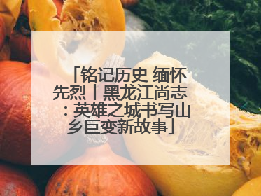铭记历史 缅怀先烈丨黑龙江尚志：英雄之城书写山乡巨变新故事