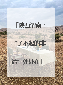 陕西渭南：“了不起的非遗”处处在