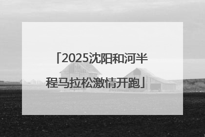 2025沈阳和河半程马拉松激情开跑