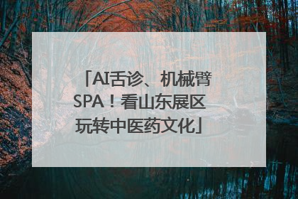 AI舌诊、机械臂SPA！看山东展区玩转中医药文化